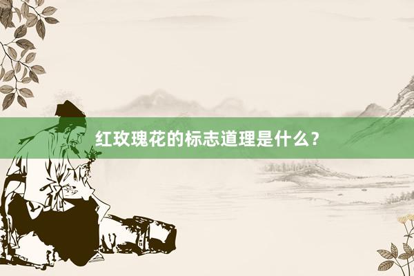 红玫瑰花的标志道理是什么？